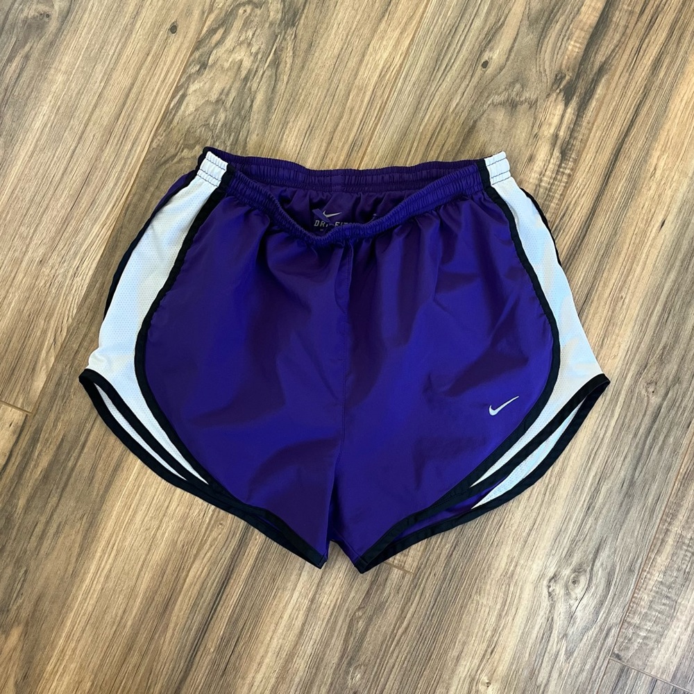 Purple Nike workout shorts